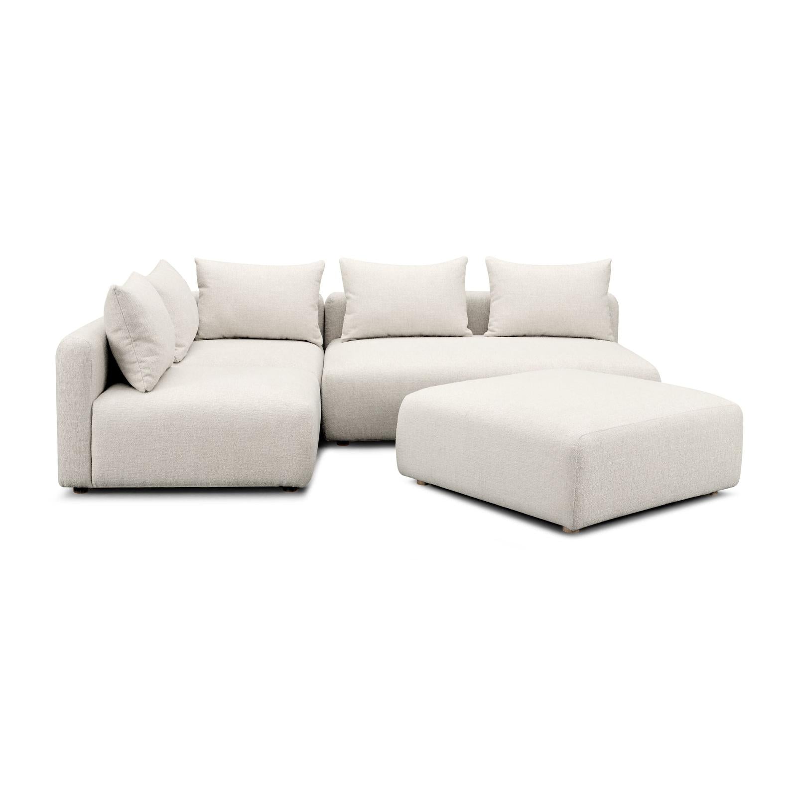 TOV Furniture Hangover 4-Piece Modular Chaise Sectional
