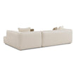 TOV Furniture Tristine 2-Piece Cream Contract-Grade Linen L-Shaped Sectional