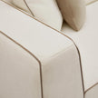 TOV Furniture Tristine 2-Piece Cream Contract-Grade Linen L-Shaped Sectional