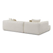 TOV Furniture Tristine 2-Piece Cream Contract-Grade Linen L-Shaped Sectional