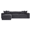 TOV Furniture Mindy 4-Piece Performance Chenille Basketweave Modular Sectional