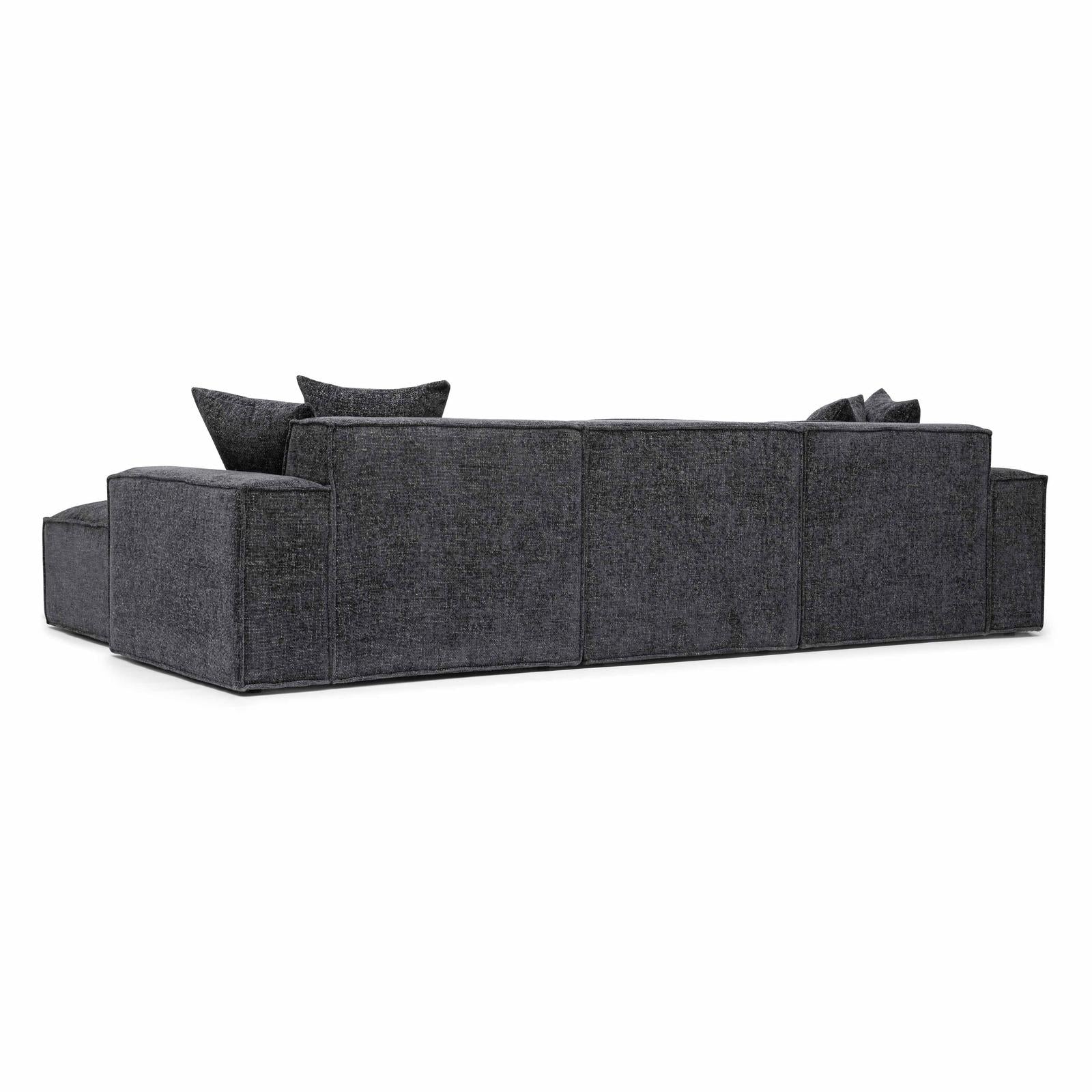 TOV Furniture Mindy 4-Piece Performance Chenille Basketweave Modular Sectional