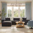 TOV Furniture Mindy 4-Piece Performance Chenille Basketweave Modular Sectional