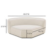 TOV Furniture Travie Sand Upcycled Performance Linen Wedge Corner Chair