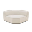TOV Furniture Travie Sand Upcycled Performance Linen Wedge Corner Chair