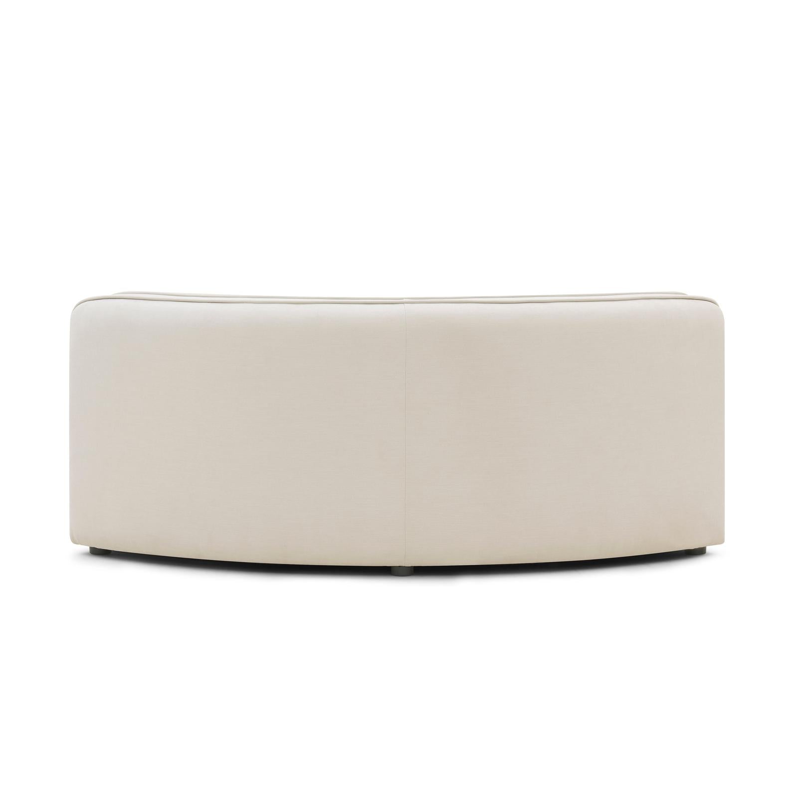 TOV Furniture Travie Sand Upcycled Performance Linen Wedge Corner Chair