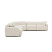 TOV Furniture Travie 5-Piece Sand Upcycled Performance Linen Modular Large L-Sectional