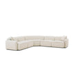 TOV Furniture Travie 5-Piece Sand Upcycled Performance Linen Modular Large L-Sectional