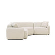 TOV Furniture Travie 3-Piece Sand Upcycled Performance Linen Modular L-Sectional