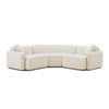 TOV Furniture Travie 3-Piece Sand Upcycled Performance Linen Modular L-Sectional