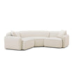 TOV Furniture Travie 3-Piece Sand Upcycled Performance Linen Modular L-Sectional