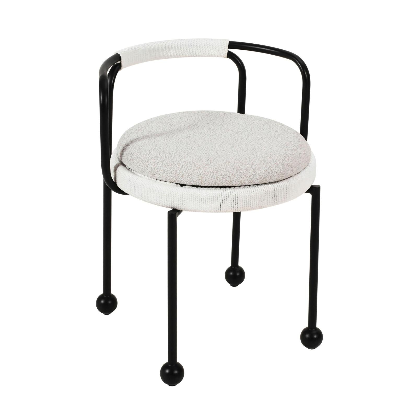 TOV Furniture Pansy Cream Outdoor Dining Chair