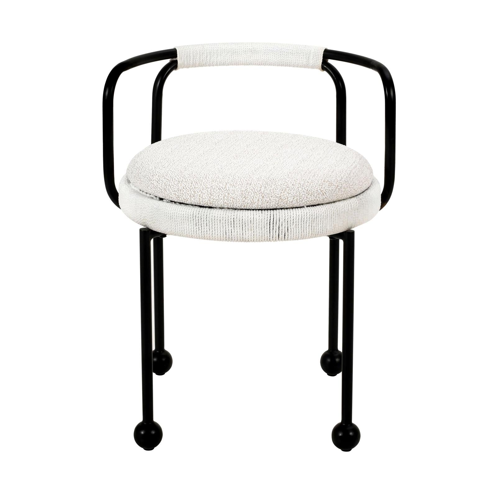 TOV Furniture Pansy Cream Outdoor Dining Chair