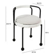 TOV Furniture Pansy Cream Outdoor Dining Chair