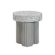 TOV Furniture Clover Faux Terrazzo Indoor / Outdoor Round Side Table