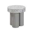 TOV Furniture Clover Faux Terrazzo Indoor / Outdoor Round Side Table