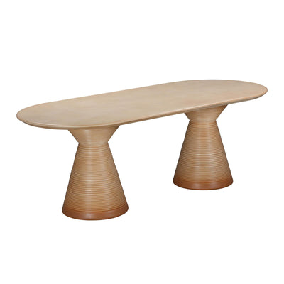 TOV Furniture Fassa Terracotta Oval Indoor / Outdoor Dining Table