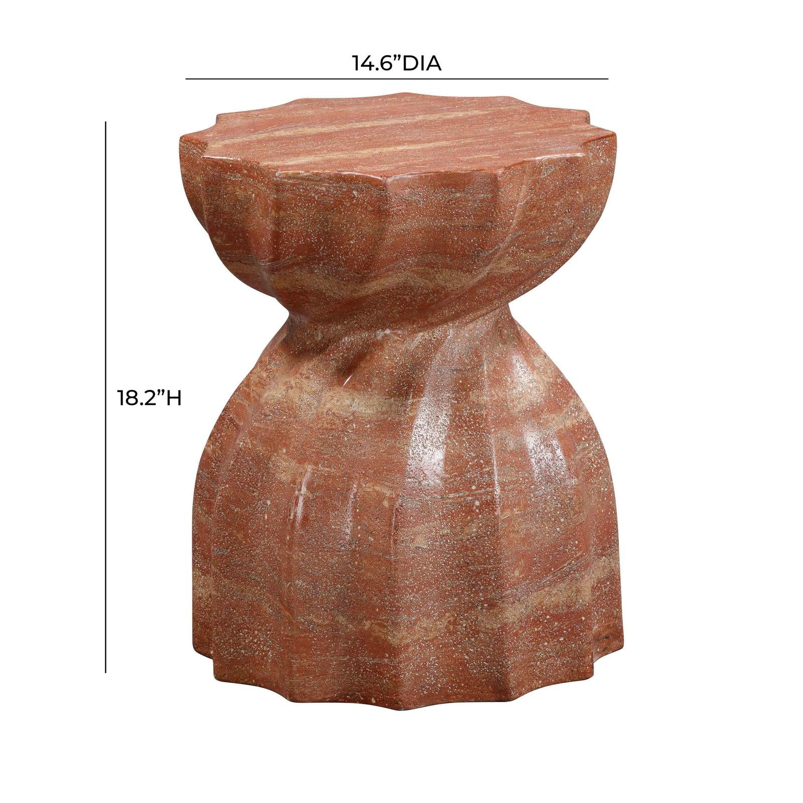TOV Furniture Turin Indoor / Outdoor Concrete Stool