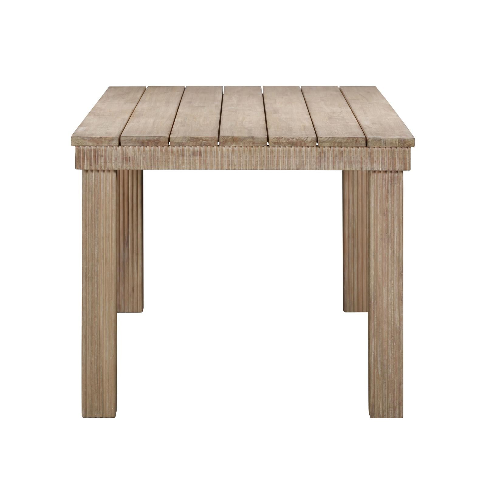 TOV Furniture Cassie Natural Rectangular Outdoor Dining Table