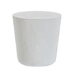 TOV Furniture Margot Light Grey Faux Plaster Indoor / Outdoor Concrete Stool