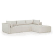 TOV Furniture Hangover 4-Piece Cream Performance Fabric Outdoor Modular Sectional