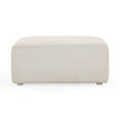 TOV Furniture Hangover Cream Performance Fabric Outdoor Ottoman