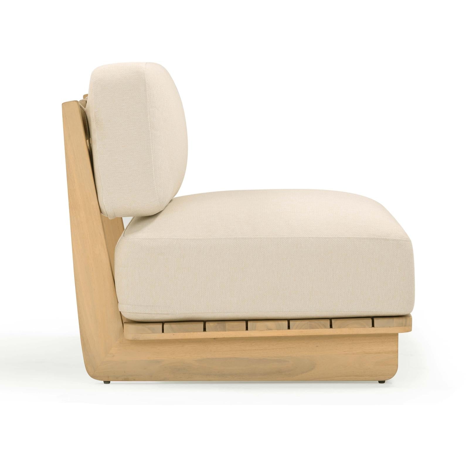 TOV Furniture Reavan Cream Outdoor Lounge Chair