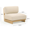 TOV Furniture Reavan Cream Outdoor Lounge Chair