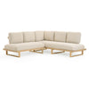 TOV Furniture Evan 2-Piece Cream Performance Fabric Outdoor L-Shaped Sectional