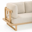 TOV Furniture Evan 2-Piece Cream Performance Fabric Outdoor L-Shaped Sectional