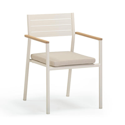 TOV Furniture Sardinia Cream Performance Fabric Outdoor Dining Chair - Set of 2