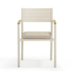 TOV Furniture Sardinia Cream Performance Fabric Outdoor Dining Chair - Set of 2