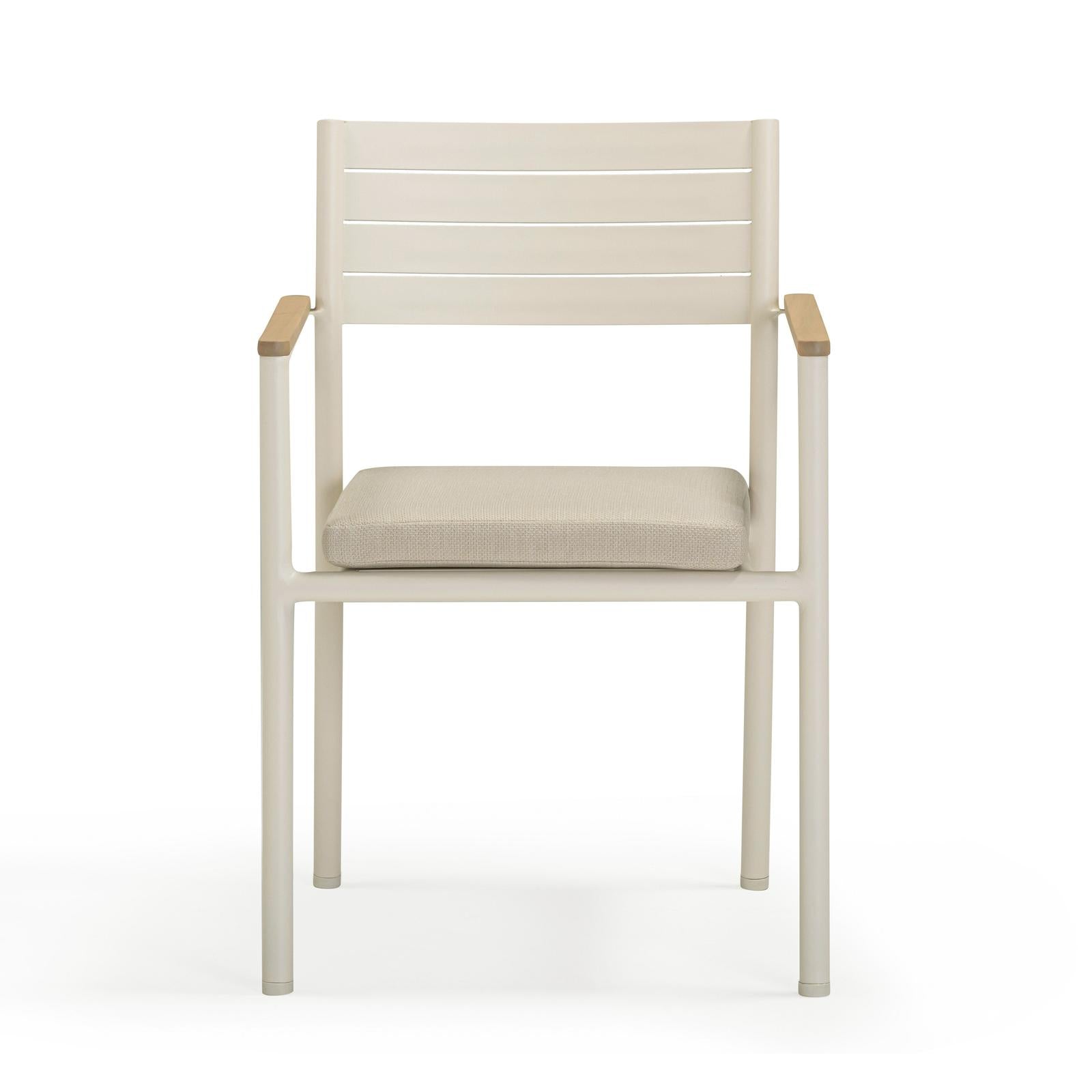 TOV Furniture Sardinia Cream Performance Fabric Outdoor Dining Chair - Set of 2