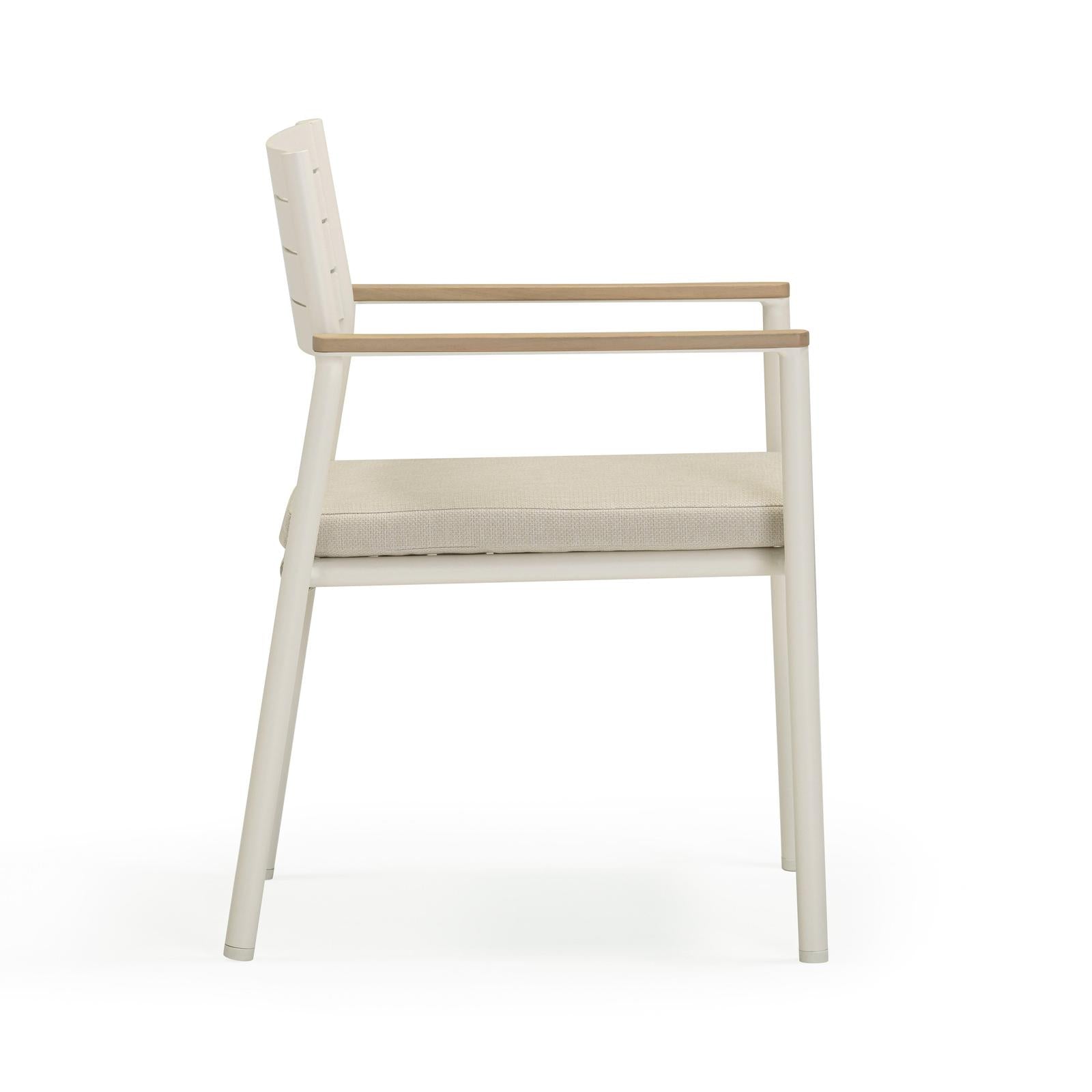 TOV Furniture Sardinia Cream Performance Fabric Outdoor Dining Chair - Set of 2