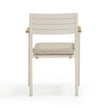TOV Furniture Sardinia Cream Performance Fabric Outdoor Dining Chair - Set of 2