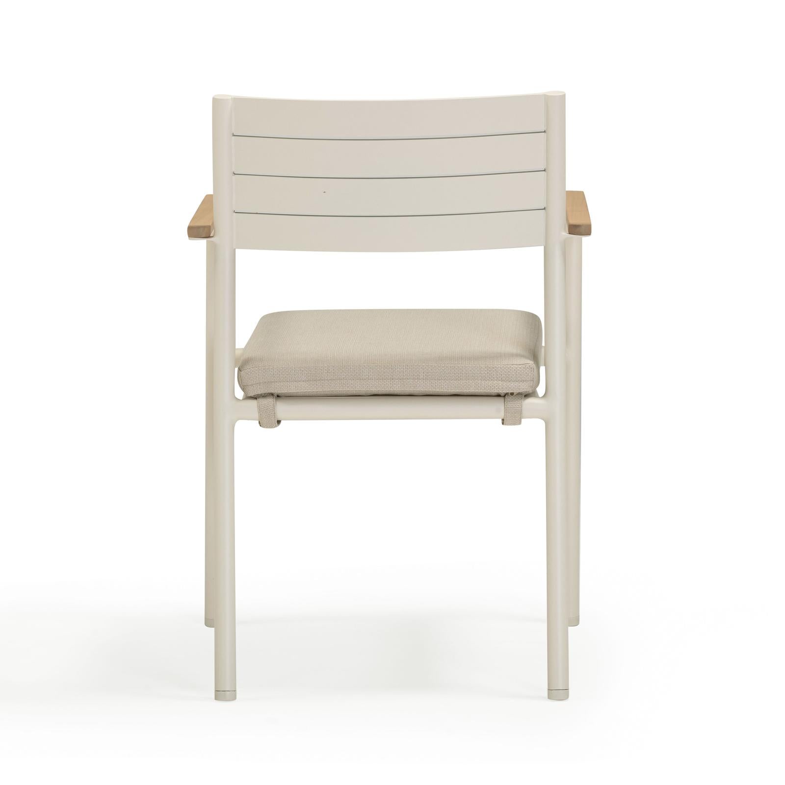 TOV Furniture Sardinia Cream Performance Fabric Outdoor Dining Chair - Set of 2