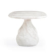 TOV Furniture Smooch Faux Travertine Indoor / Outdoor Pedestal Dining Table