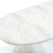 TOV Furniture Smooch Faux Travertine Indoor / Outdoor Pedestal Dining Table