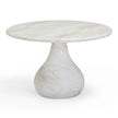 TOV Furniture Smooch Faux Travertine Indoor / Outdoor Pedestal Dining Table