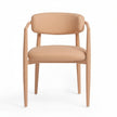 TOV Furniture Annika Textured Contract-Grade Fabric Outdoor Dining Arm Chair