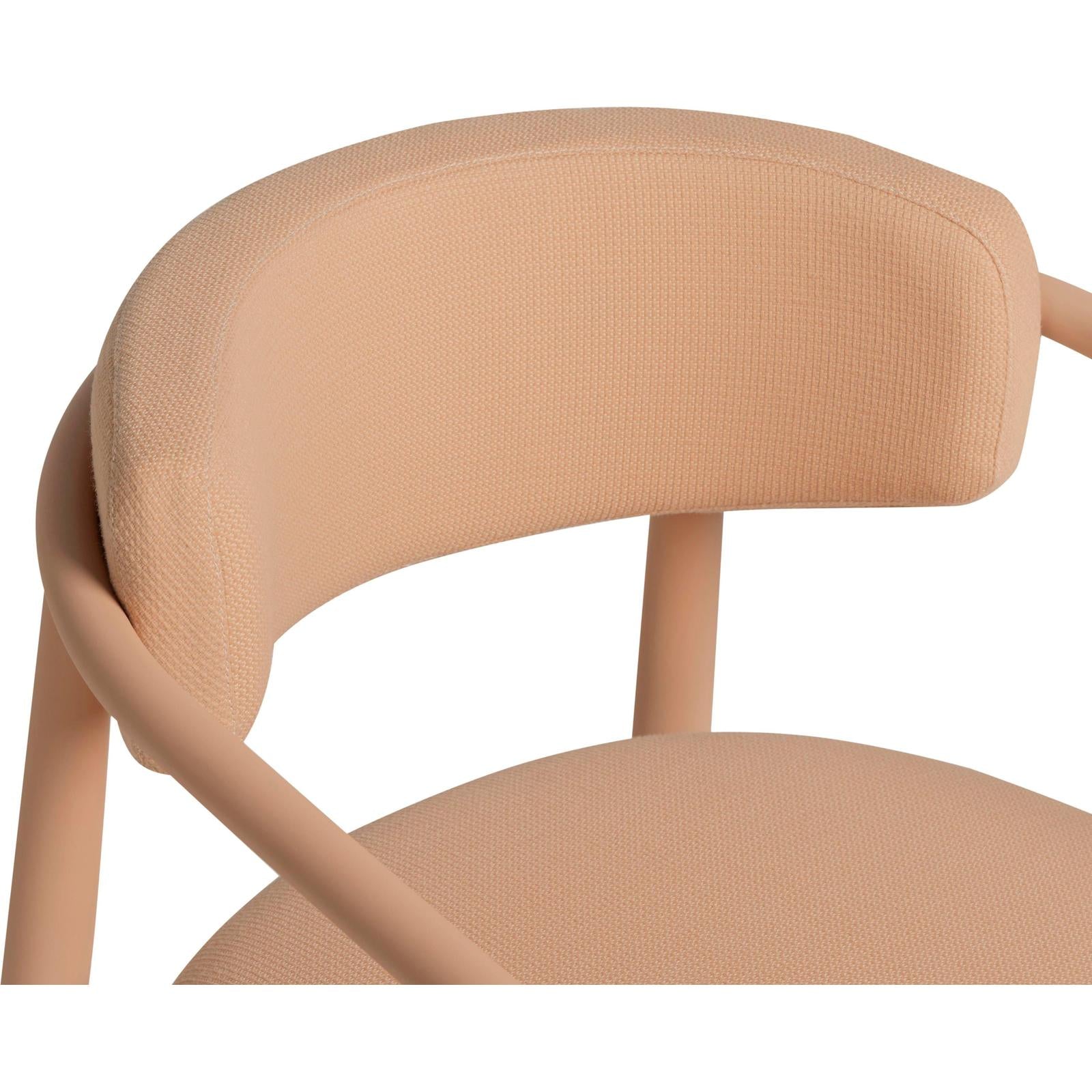 TOV Furniture Annika Textured Contract-Grade Fabric Outdoor Dining Arm Chair