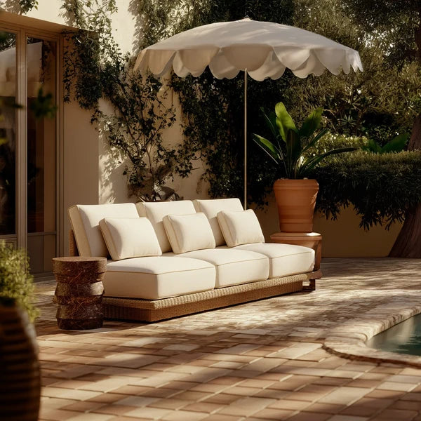 TOV Furniture Mora Cream Outdoor Sofa