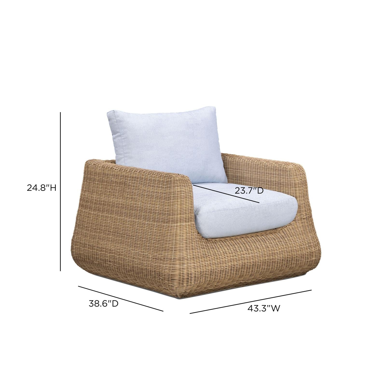 TOV Furniture Dana Outdoor Accent Chair