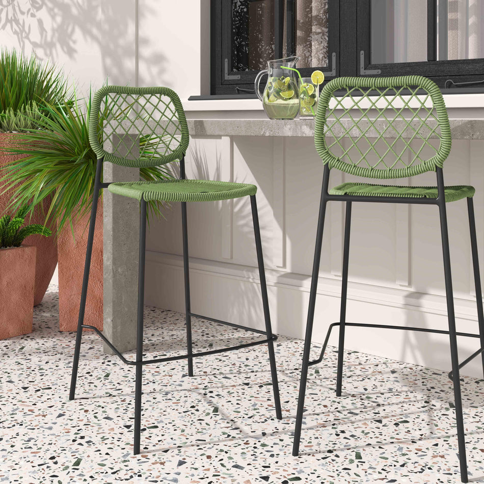 TOV Furniture Lucy Cord Outdoor Counter Stool