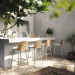 TOV Furniture Alexa Cream Outdoor Counter Stool