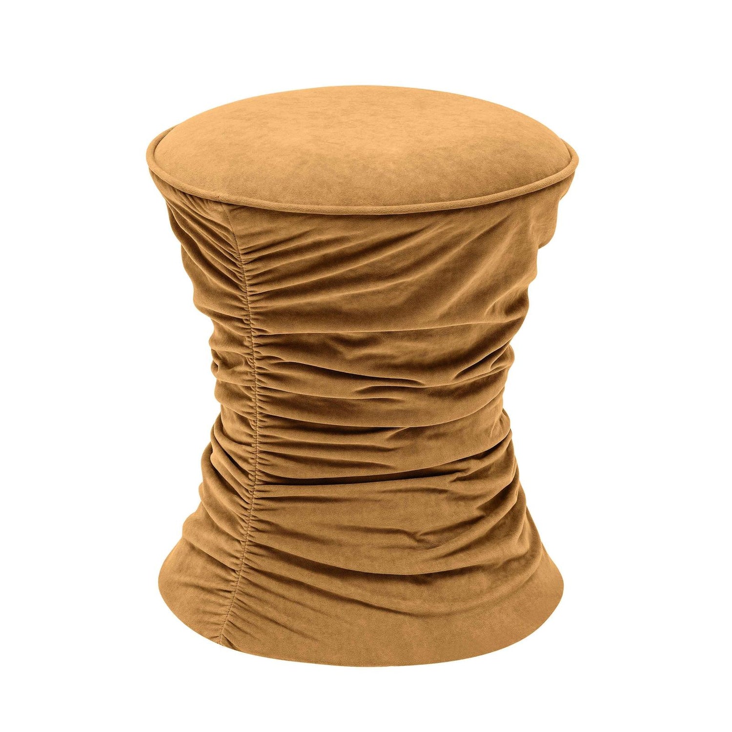TOV Furniture Bounce Ruched Velvet Adjustable Ottoman