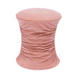 TOV Furniture Bounce Ruched Velvet Adjustable Ottoman