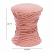 TOV Furniture Bounce Ruched Velvet Adjustable Ottoman