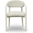 TOV Furniture Annika Textured Contract-Grade Fabric Outdoor Dining Arm Chair