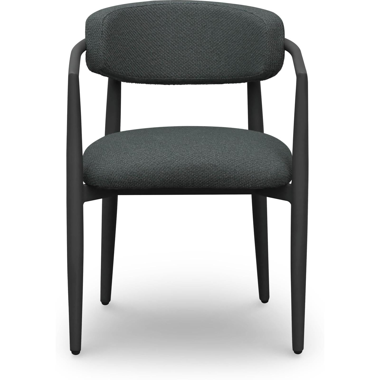 TOV Furniture Annika Textured Contract-Grade Fabric Outdoor Dining Arm Chair